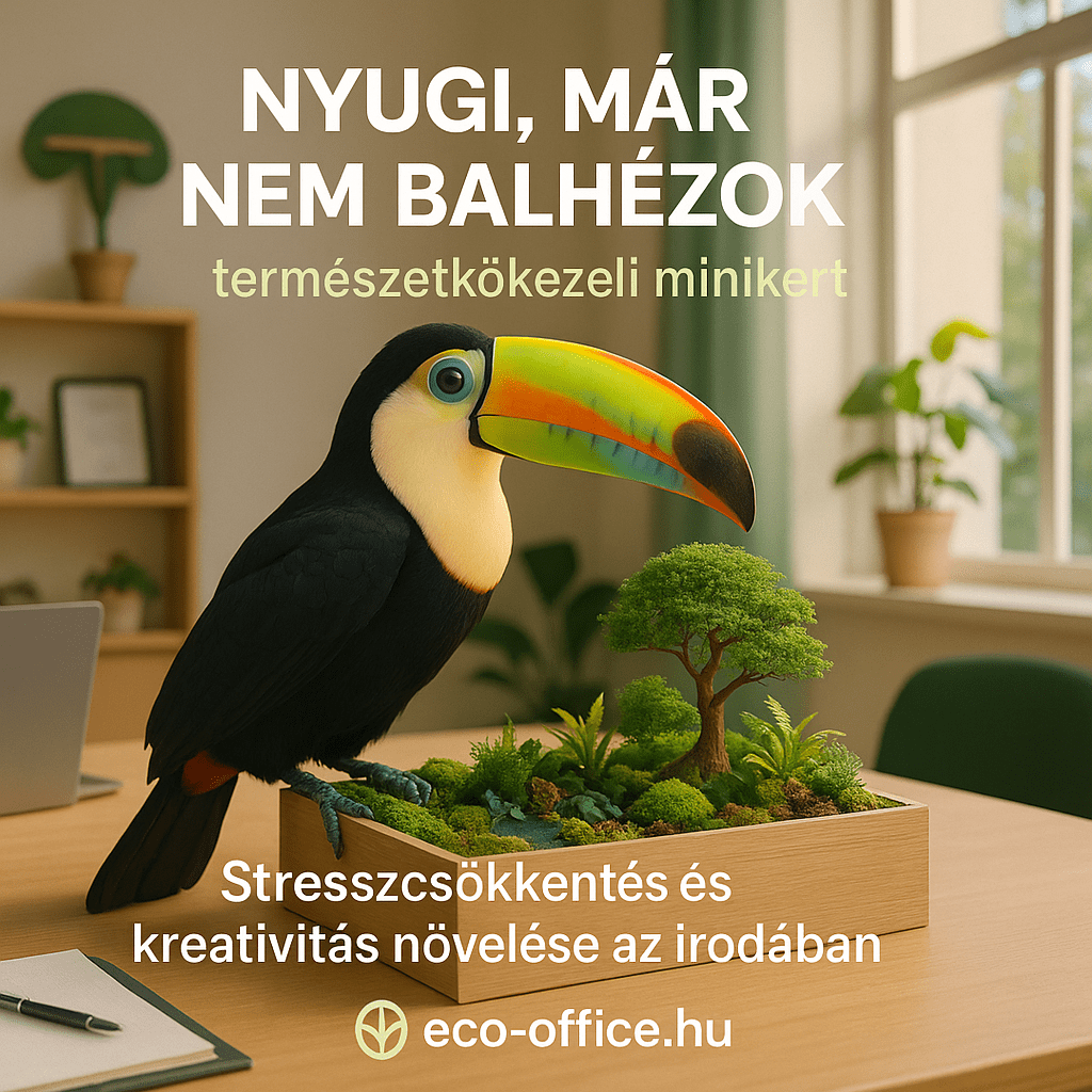 A természetközeli minikert csökkenti a stresszt és növeli a kreativitást az irodában.